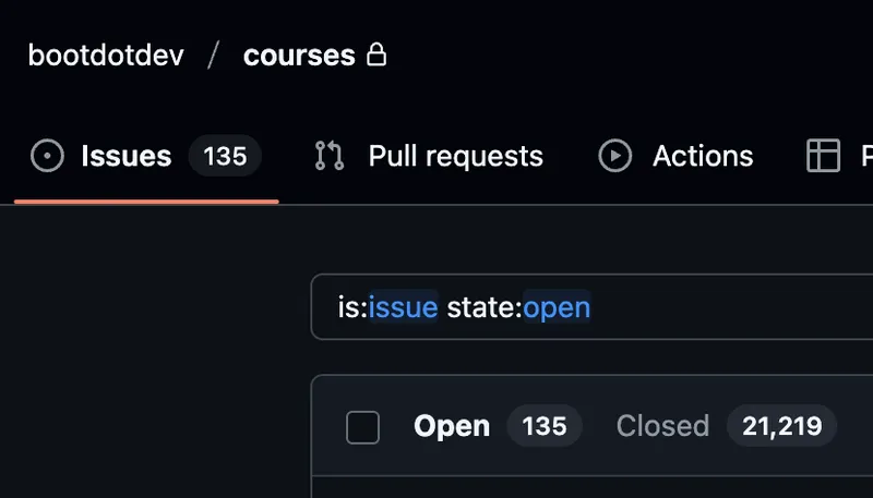 closed ticket reports on Boot.dev